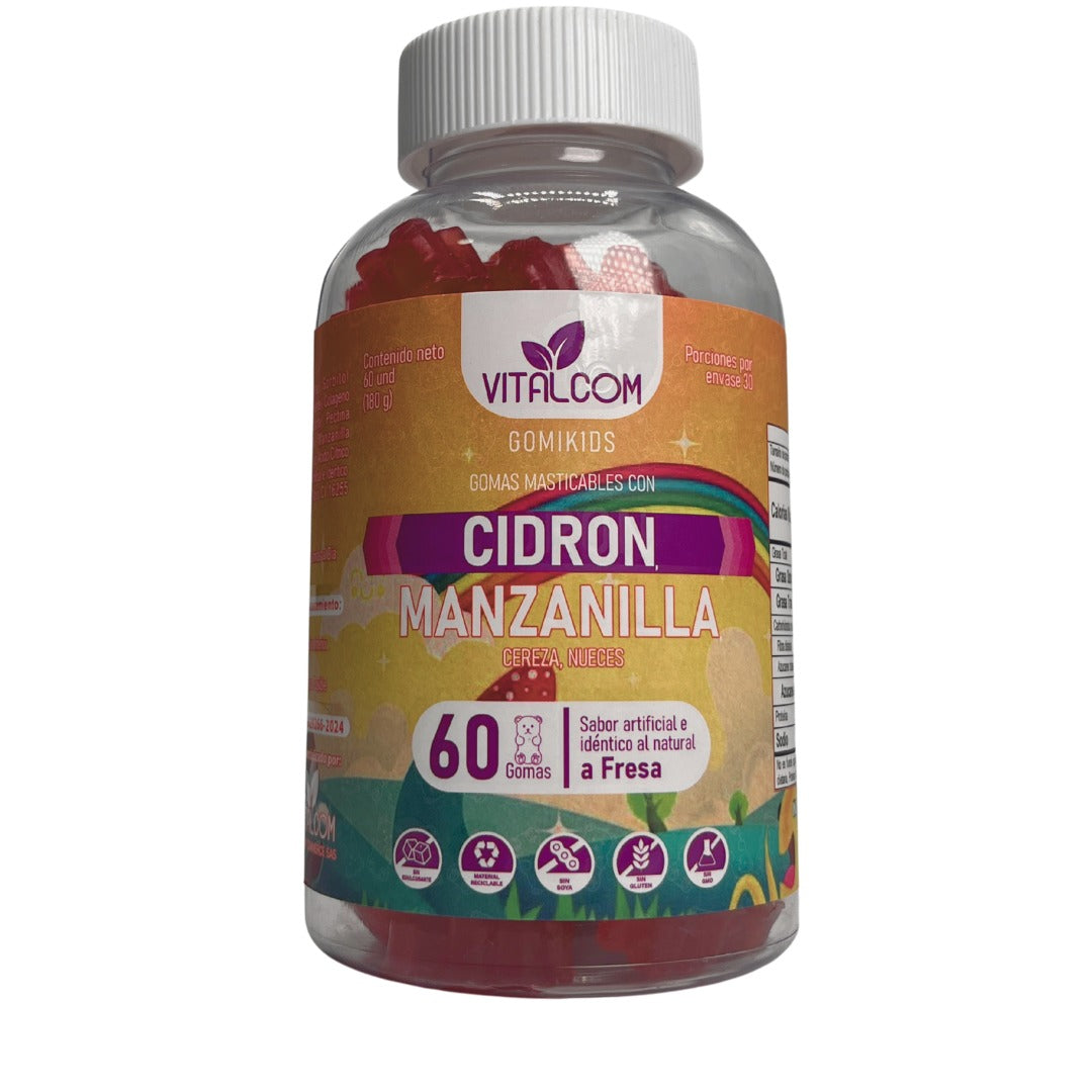 GOMIKIDS DE CIDRON Y MANZANILLA X60 CON INVIMA