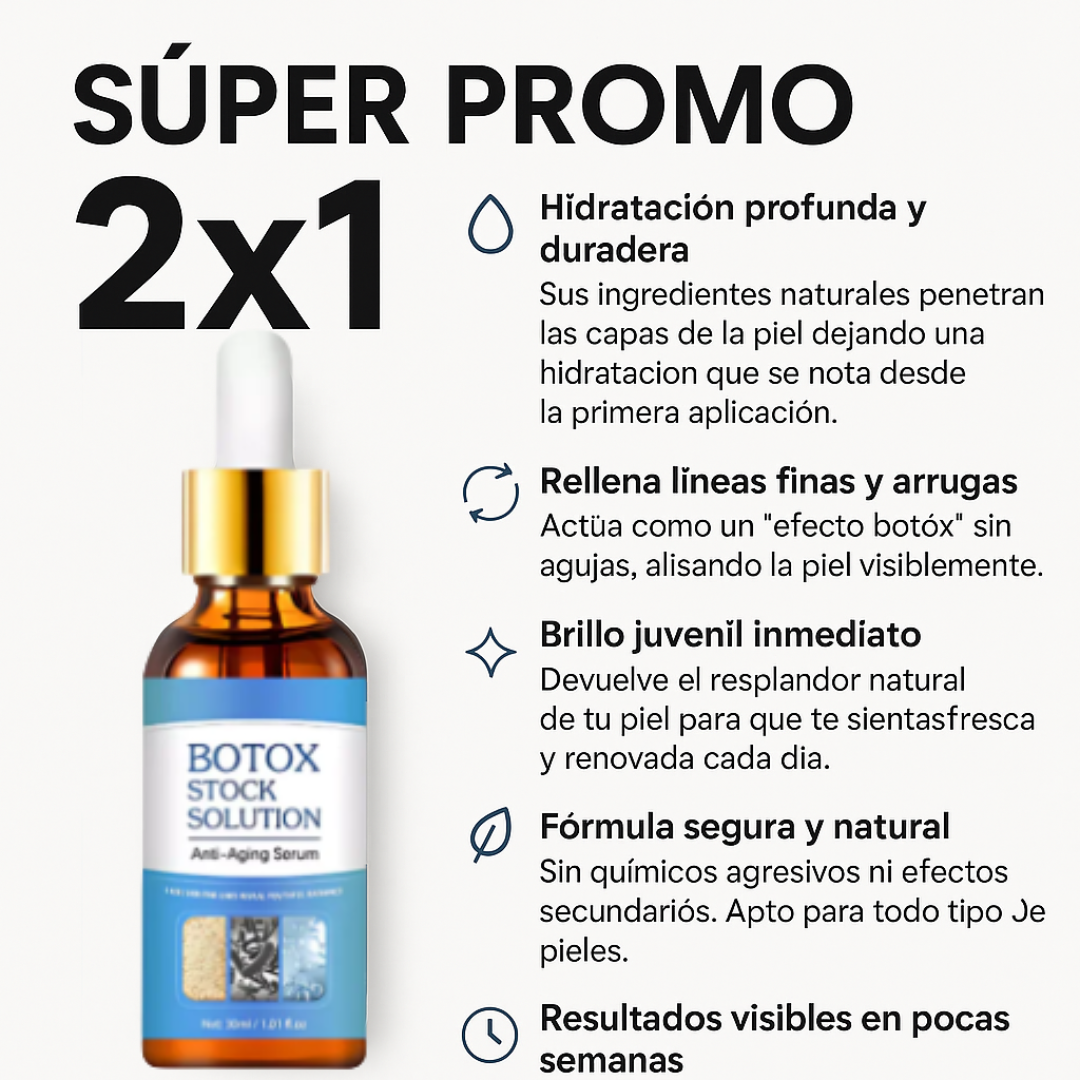 Super Oferta 2X1 BOTOX Stock Solution Serum antiarrugas