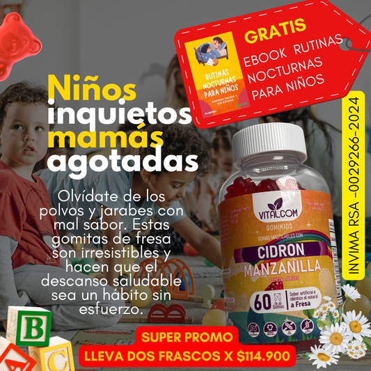 GOMIKIDS DE CIDRON Y MANZANILLA X60 CON INVIMA